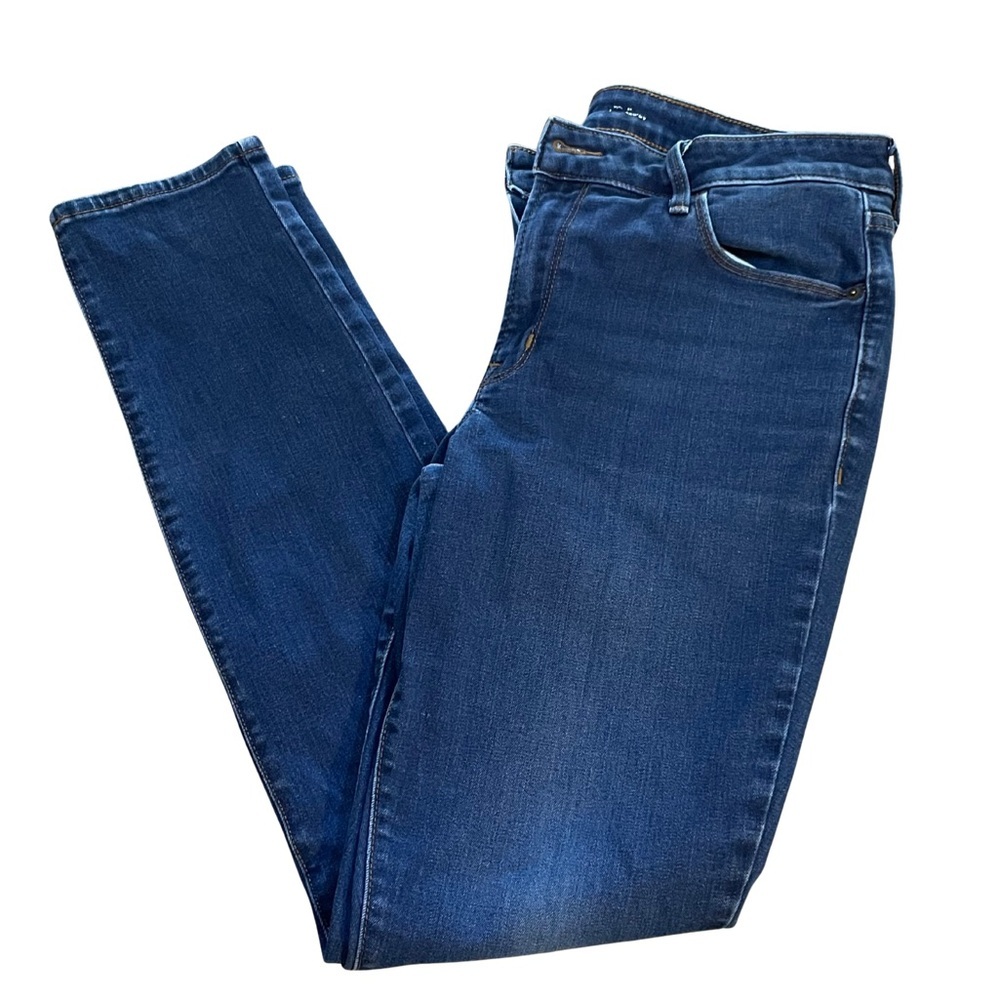 Old Navy Dark Skinny Jeans, Mid Rise, 12 LONG